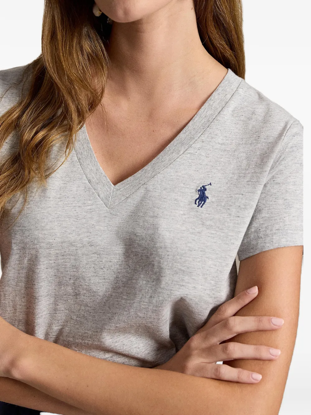 Polo Ralph Lauren T-shirt met geborduurd logo Grijs