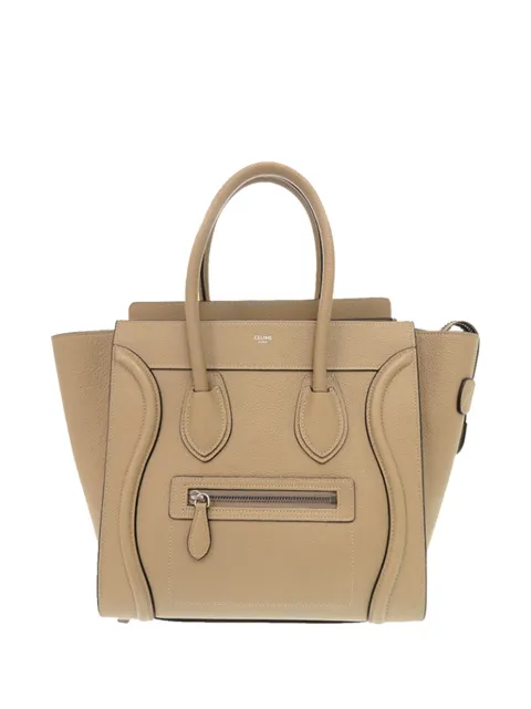 Celine Pre-Owned 2019 Micro Leather Luggage tote bag