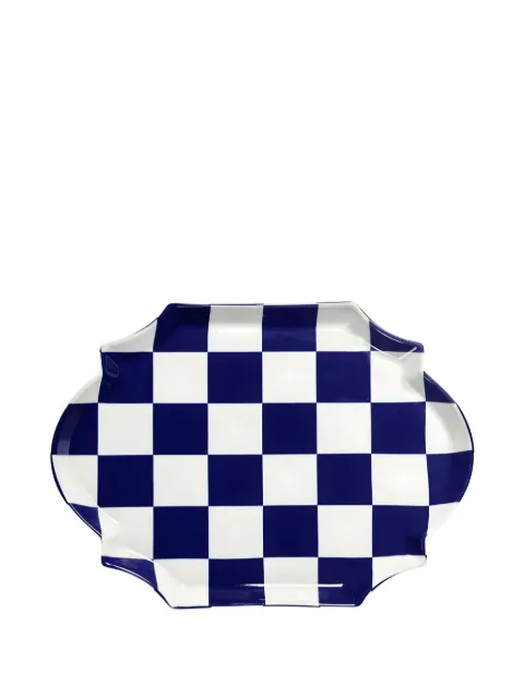Serax checke-print serving plate