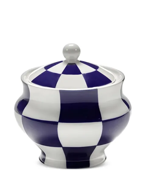 Serax check-pattern sugar bowl