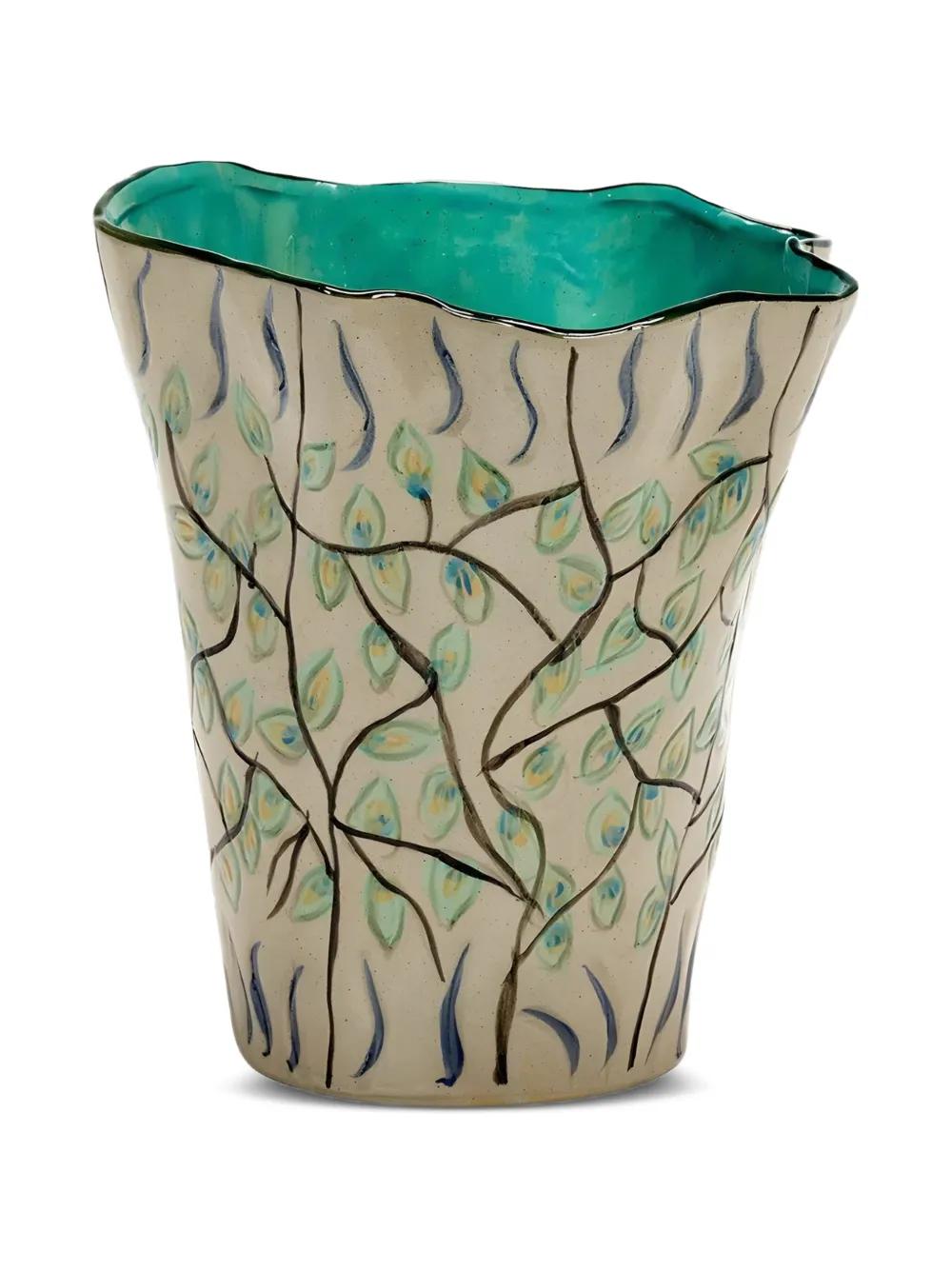 Serax 02 Mix leaf-print vase - Nude