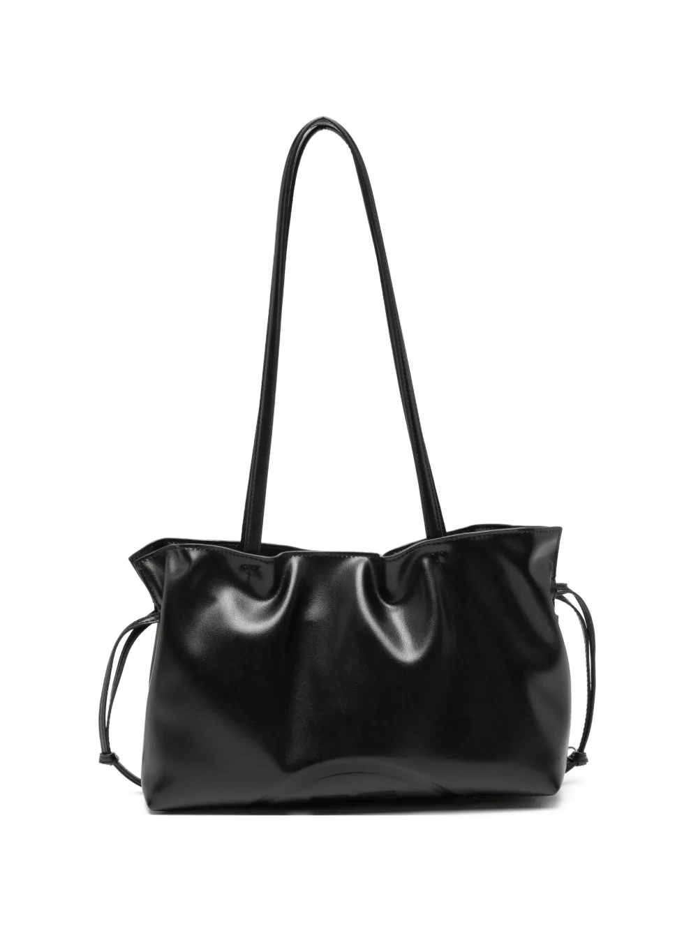 Tory Burch ruched drawstring tote bag - Nero