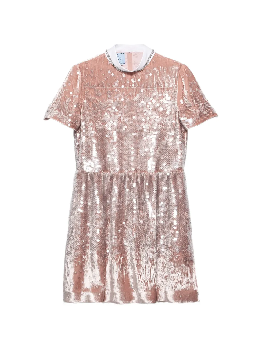 Prada sequined velvet mini-dress - Rosa