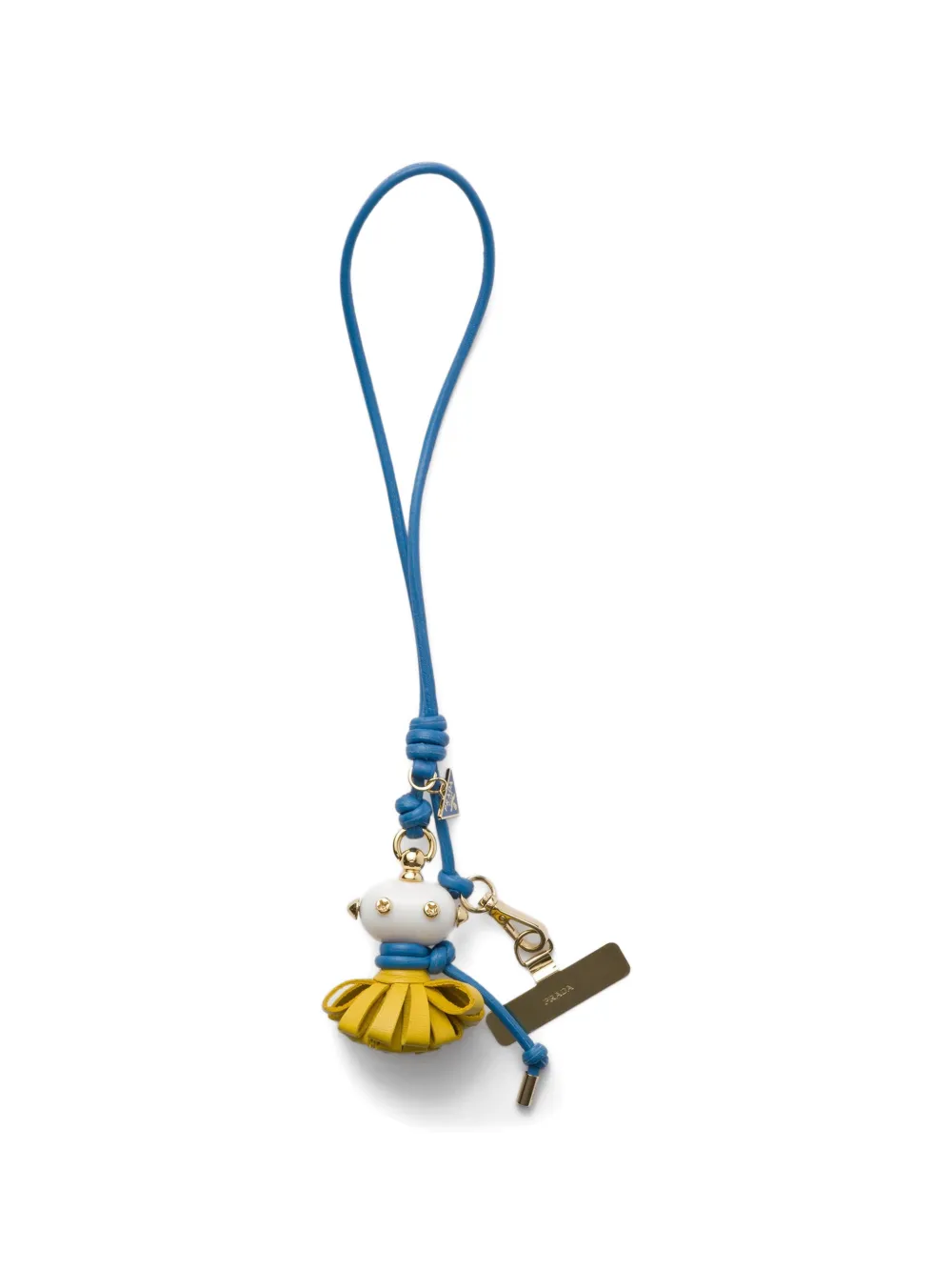 Prada nappa leather smartphone wristlet - Blu