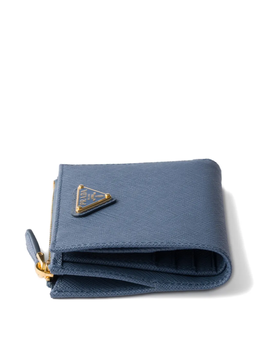Prada Saffiano leren portemonnee Blauw