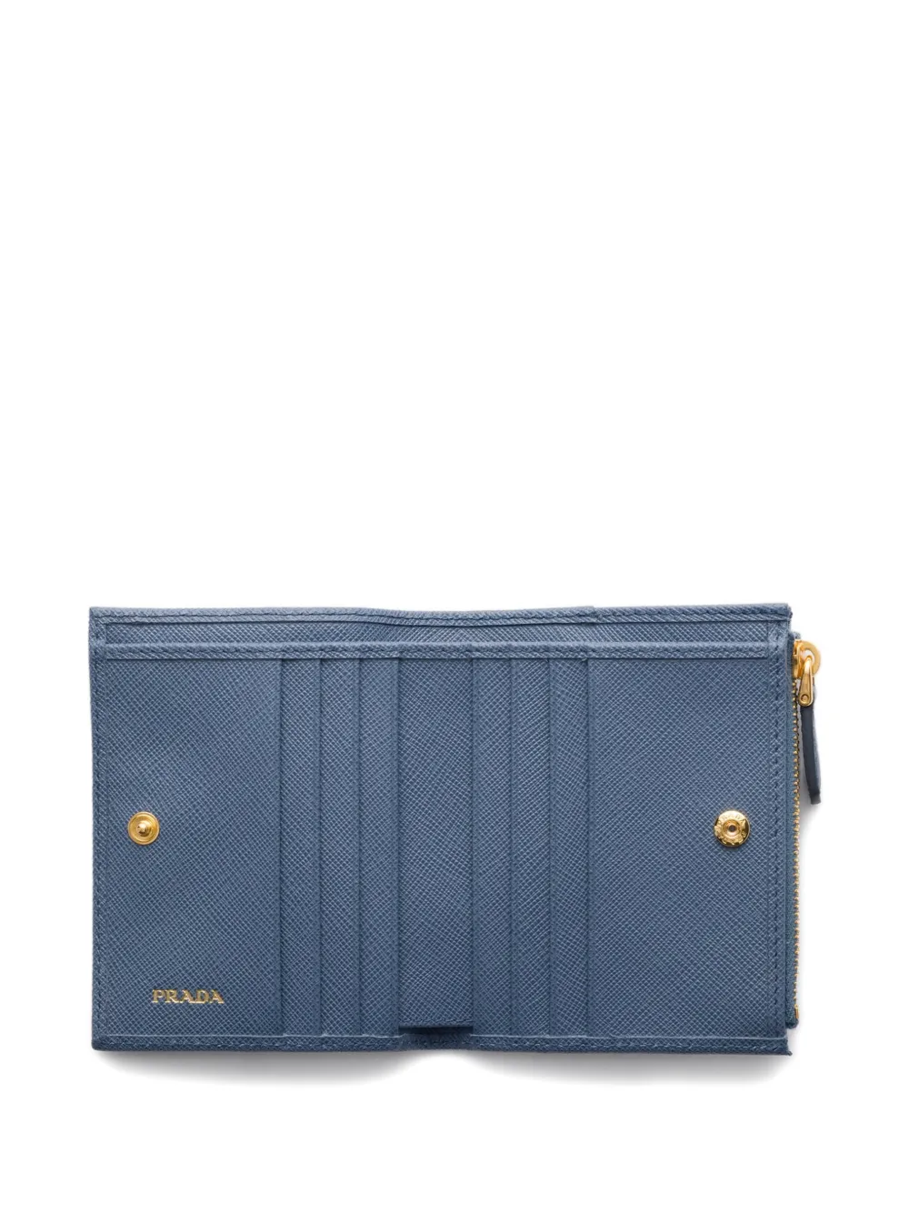 Prada Saffiano leren portemonnee Blauw