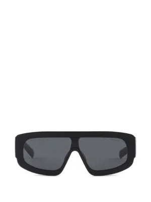 Prada Eyewear トライアングルロゴ サングラス | ブラック | FARFETCH JP