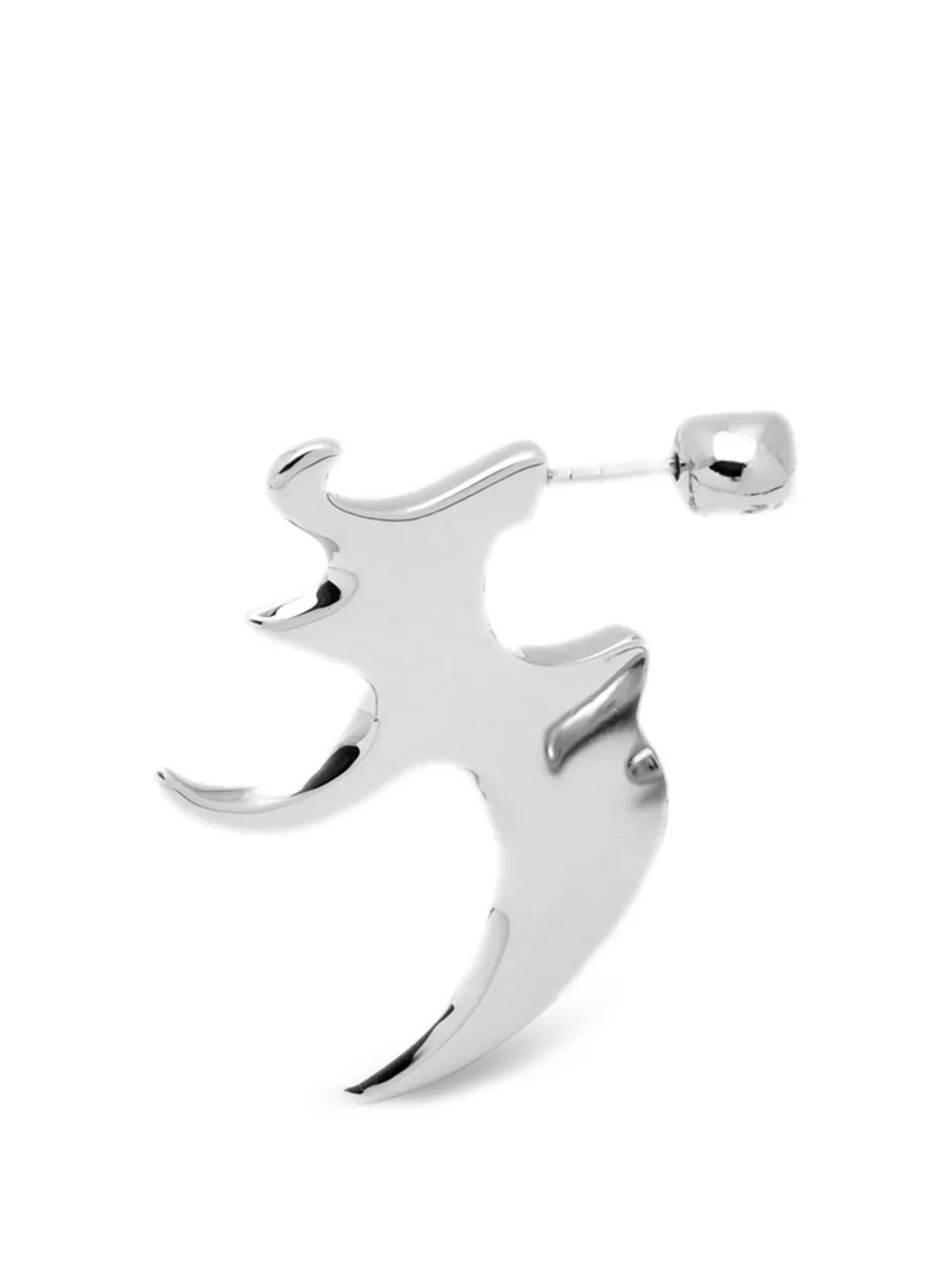 YOJ x Cutout claw earring - Argento