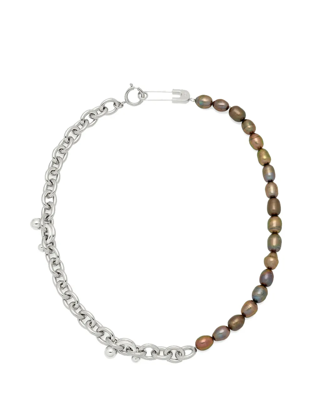 YOJ link-chain necklace - Argento