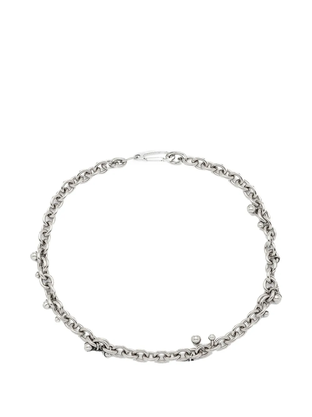 YOJ Boll cable-link necklace - Argento