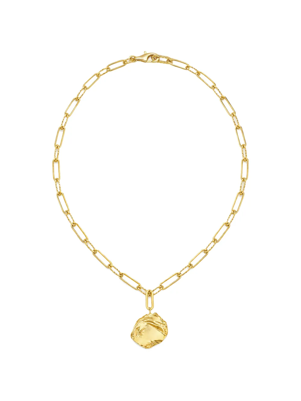 YOJ Mao paperclip-chain necklace - Oro
