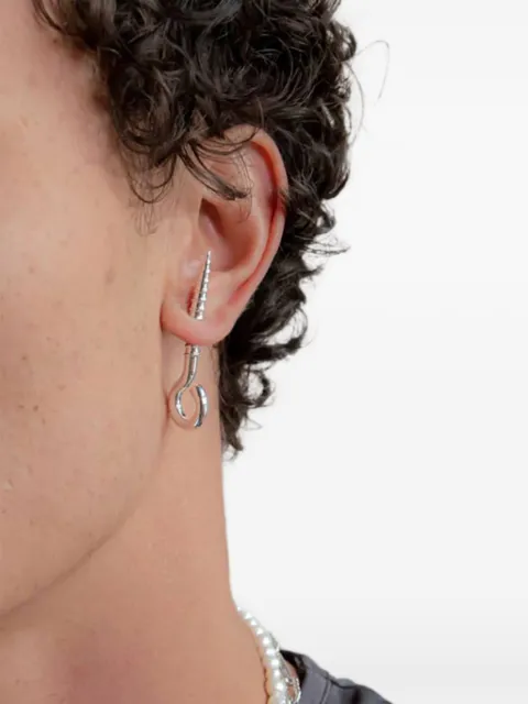 YOJ screw-detail stud earring