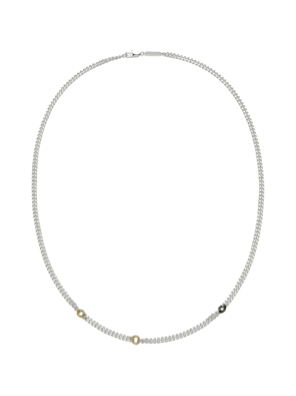 YOJ Curb Chain necklace - Argento