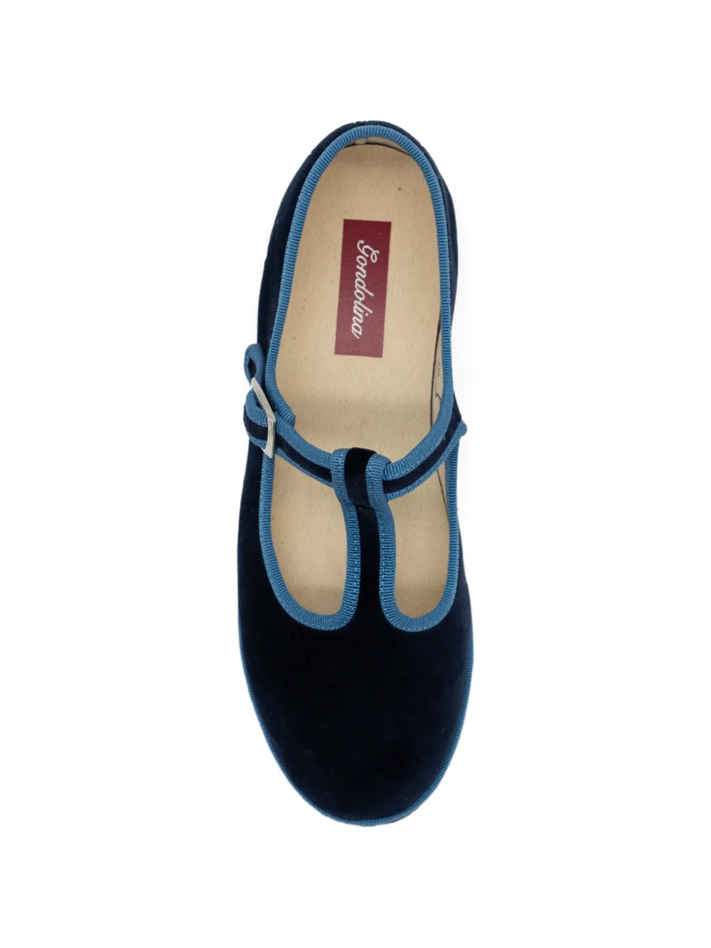Gondolina Bauta Mary Jane ballerina's Blauw