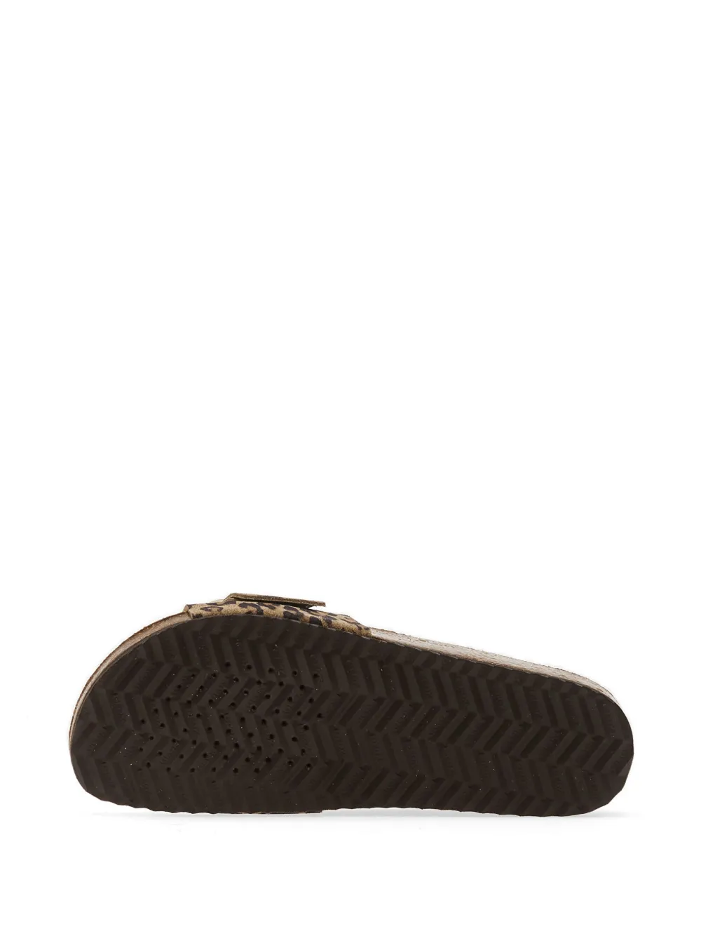 Geox Brionia R leopard-print buckle-detail slides Bruin