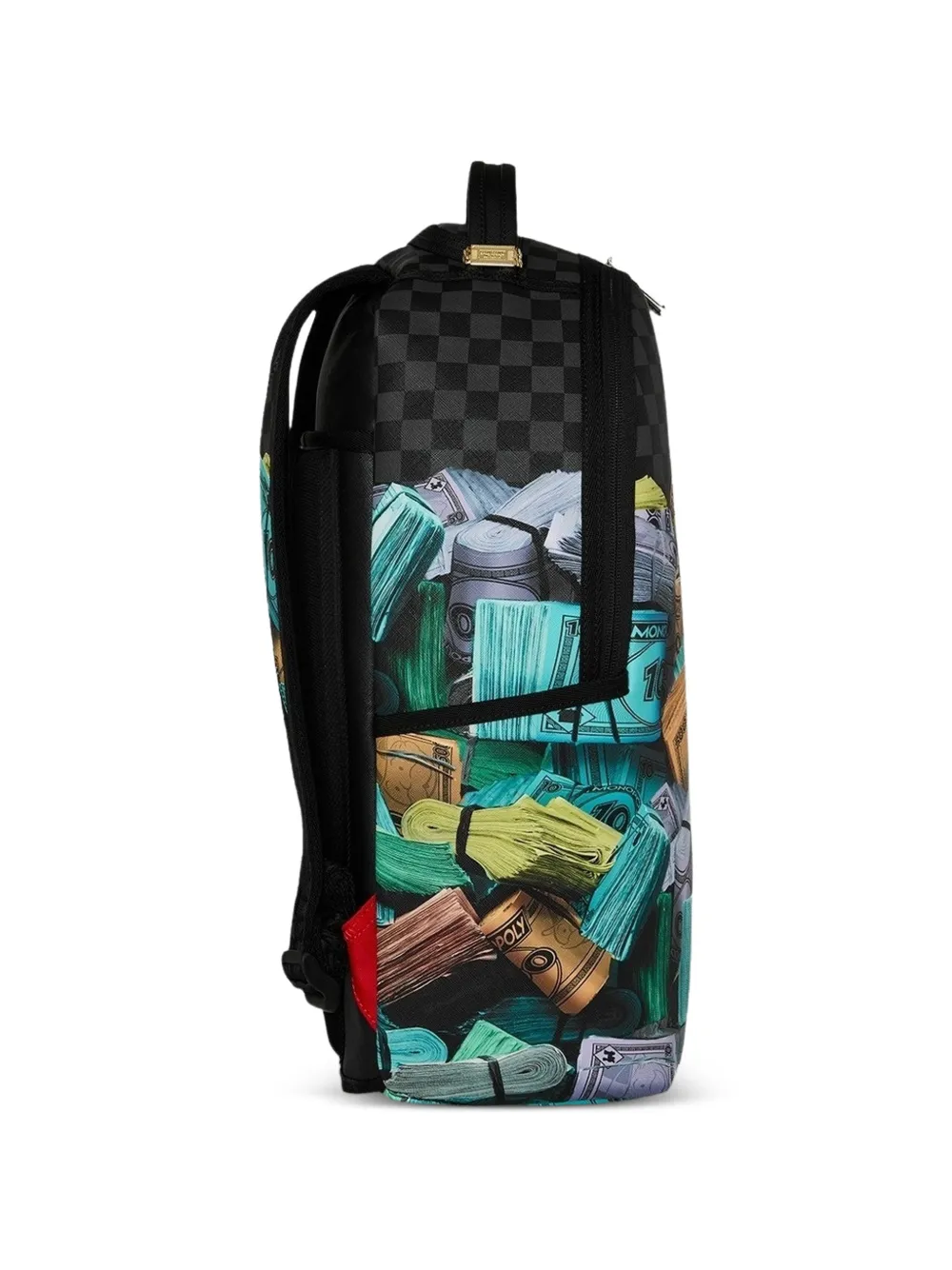 Sprayground Monopoly Stack Up geruite rugzak Zwart