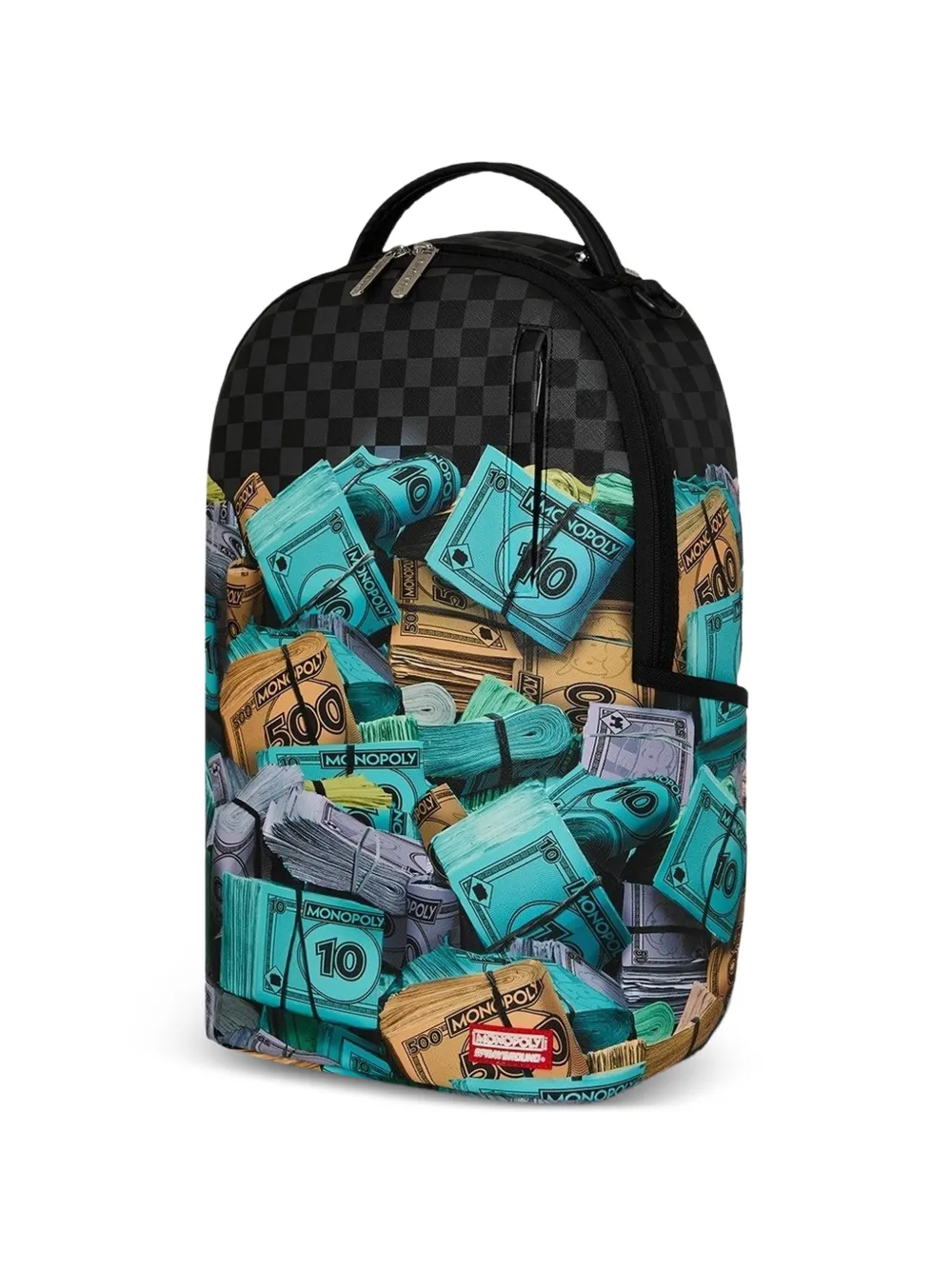 Sprayground Monopoly Stack Up geruite rugzak Zwart