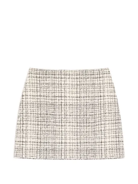 Valentino Garavani square tweed miniskirt