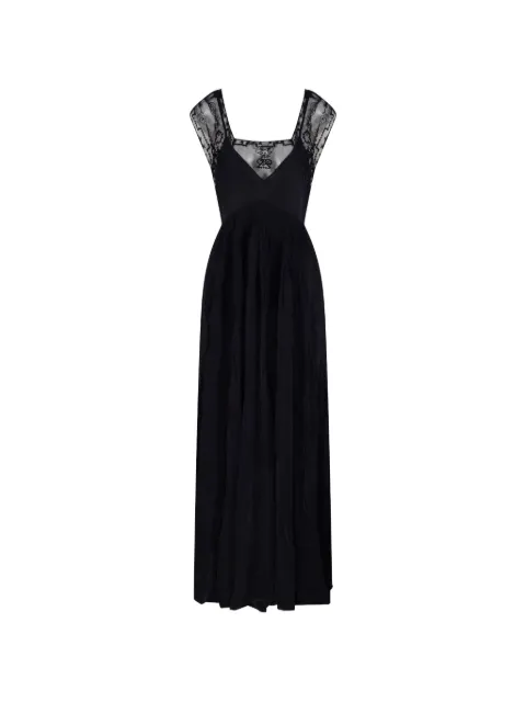 Mes Demoiselles Inna lace-trim tie-waist asymmetric dress