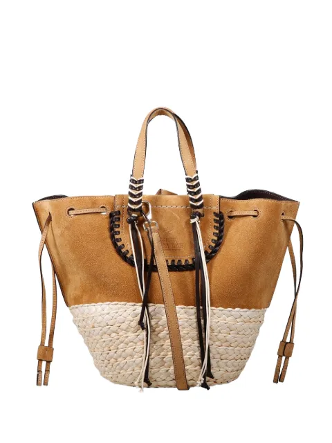 CUBA LAB Bolero whipstitch-trim panelled tote bag