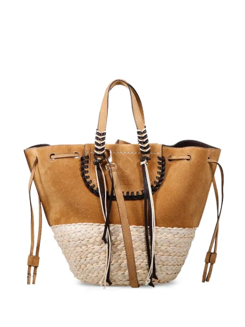 CUBA LAB Bolero whipstitch-trim panelled tote bag
