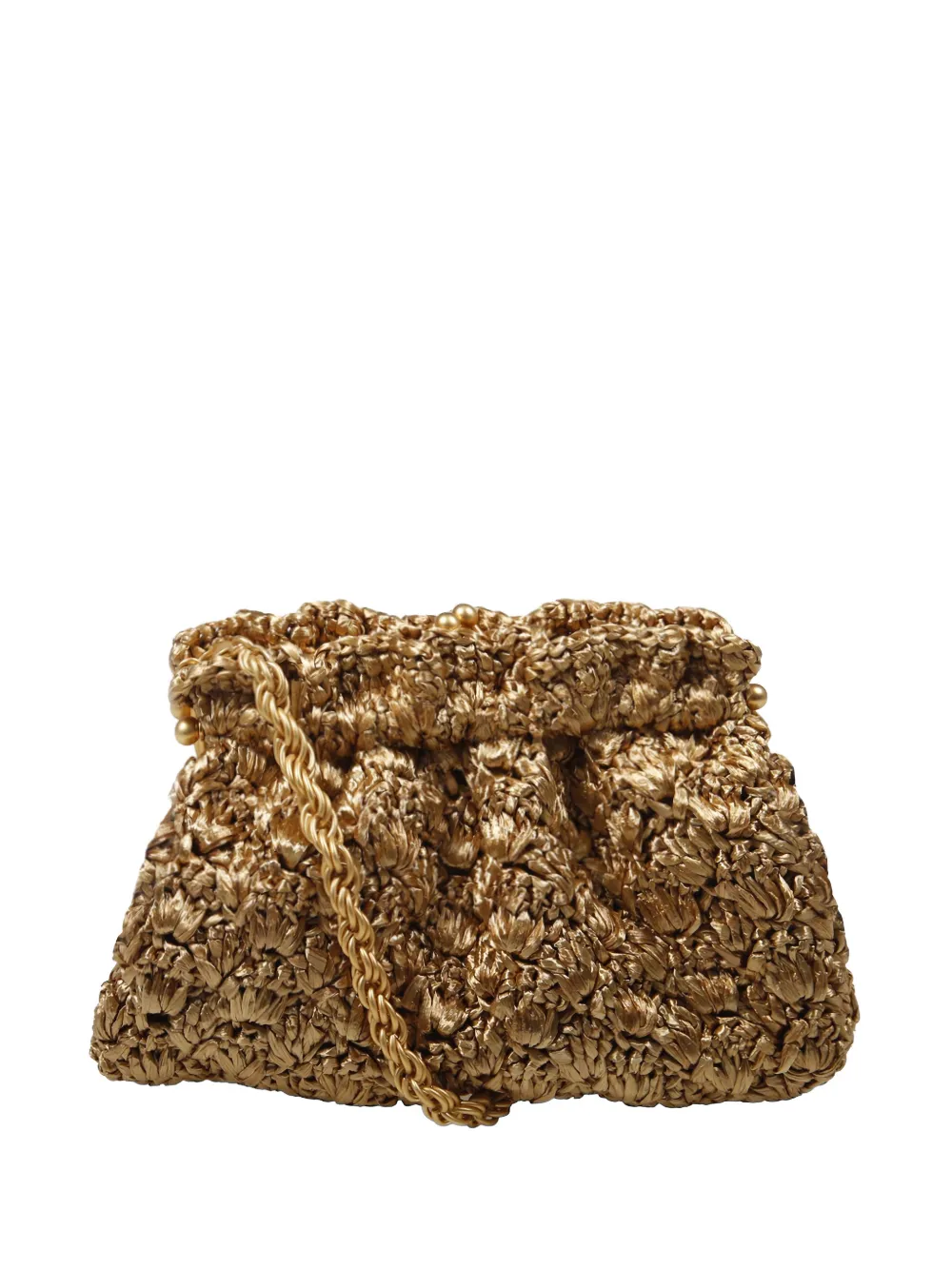 amato daniele Raviolo crochet clutch bag - Oro