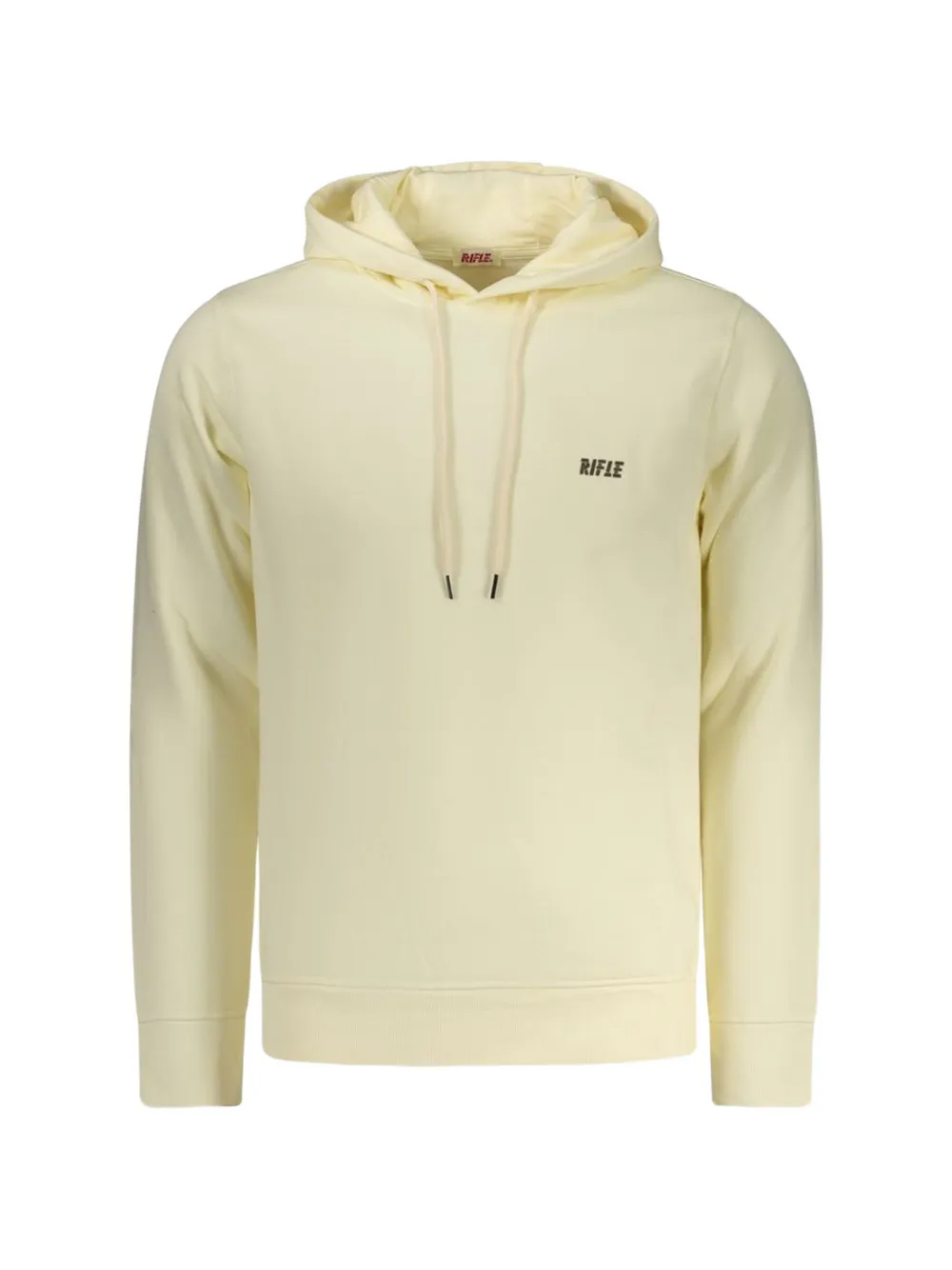 RIFLE logo-print drawstring hoodie - Bianco