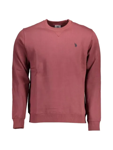 U.S. POLO ASSN. logo-embroidered crew-neck sweatshirt