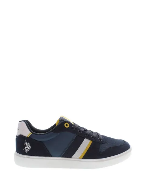 U.S. POLO ASSN. suede-panelled striped sneakers
