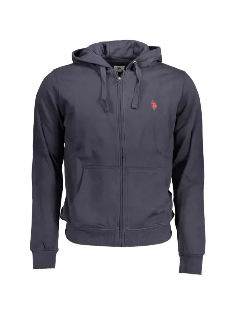 U.S. POLO ASSN. embroidered-logo zip-up hoodie