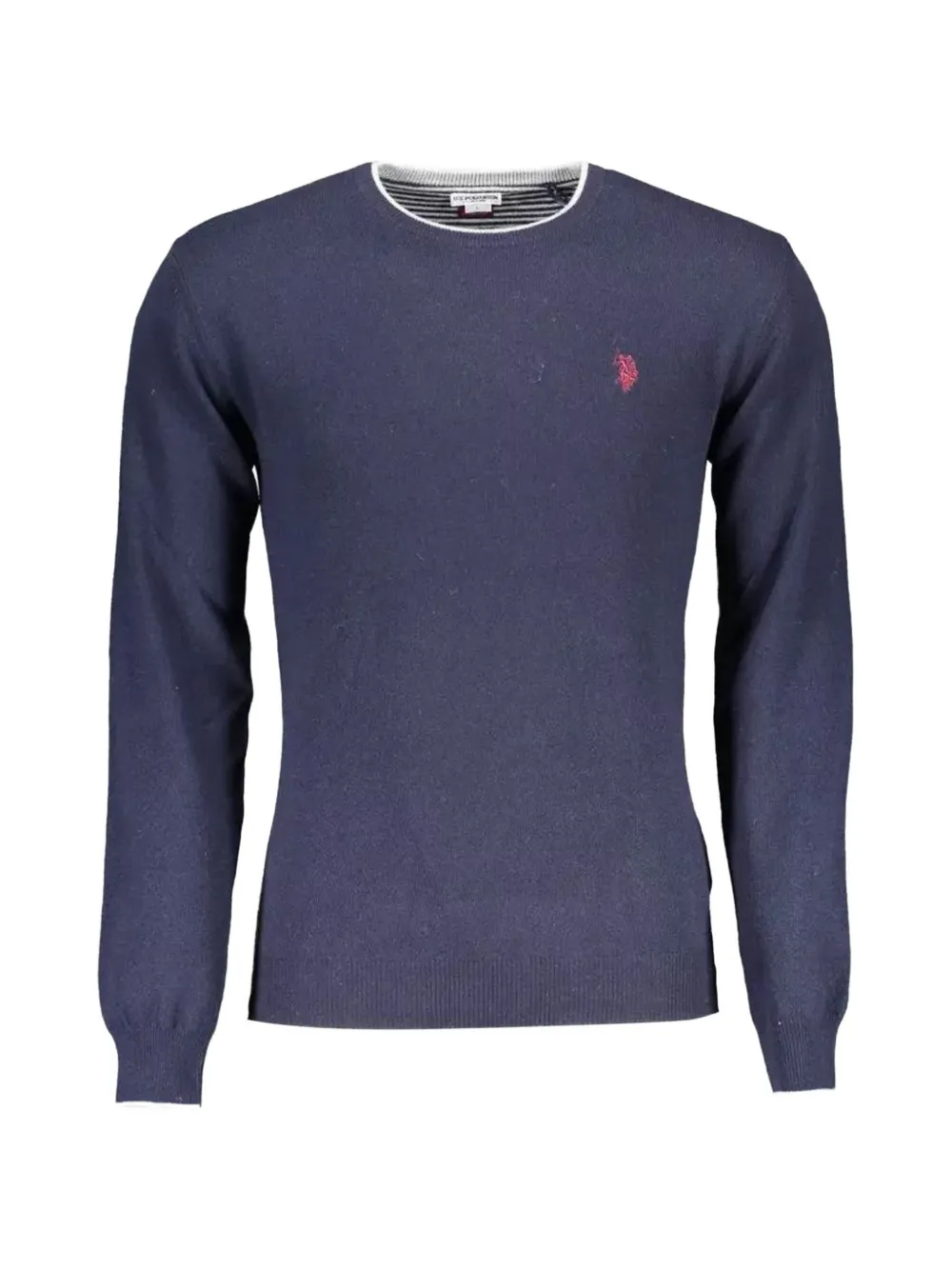 U.S. POLO ASSN. logo-embroidered crew-neck sweater