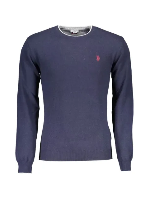 U.S. POLO ASSN. logo-embroidered crew-neck sweater