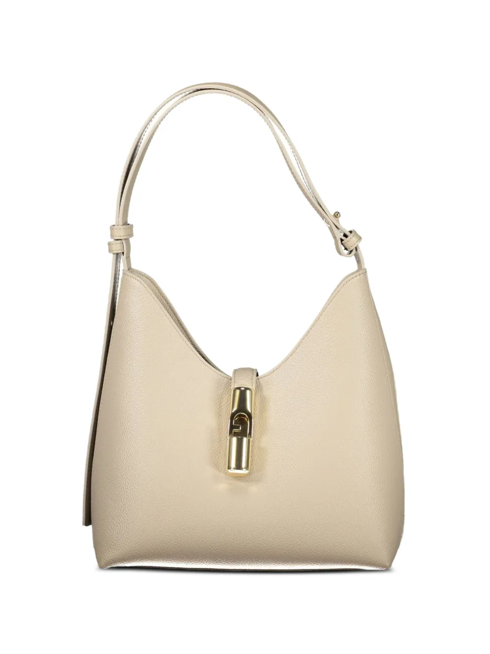 Furla small Goccia leather tote bag - Toni neutri