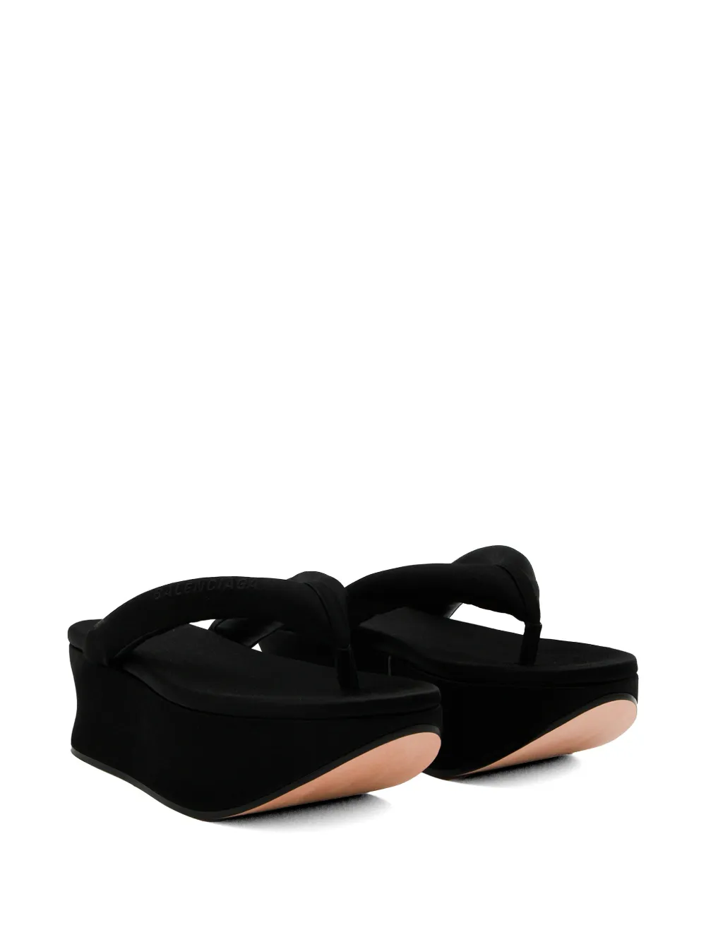 Balenciaga Gaeta sandalen met plateauzool Zwart