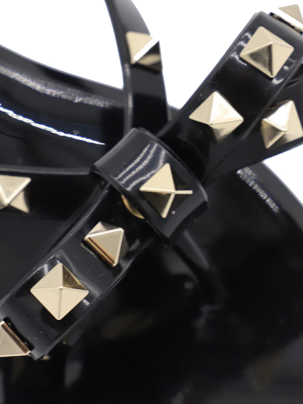 Valentino Garavani Rockstud bow-detail flip-flops Zwart