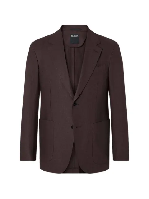 Zegna single-breasted notch-lapel jacket
