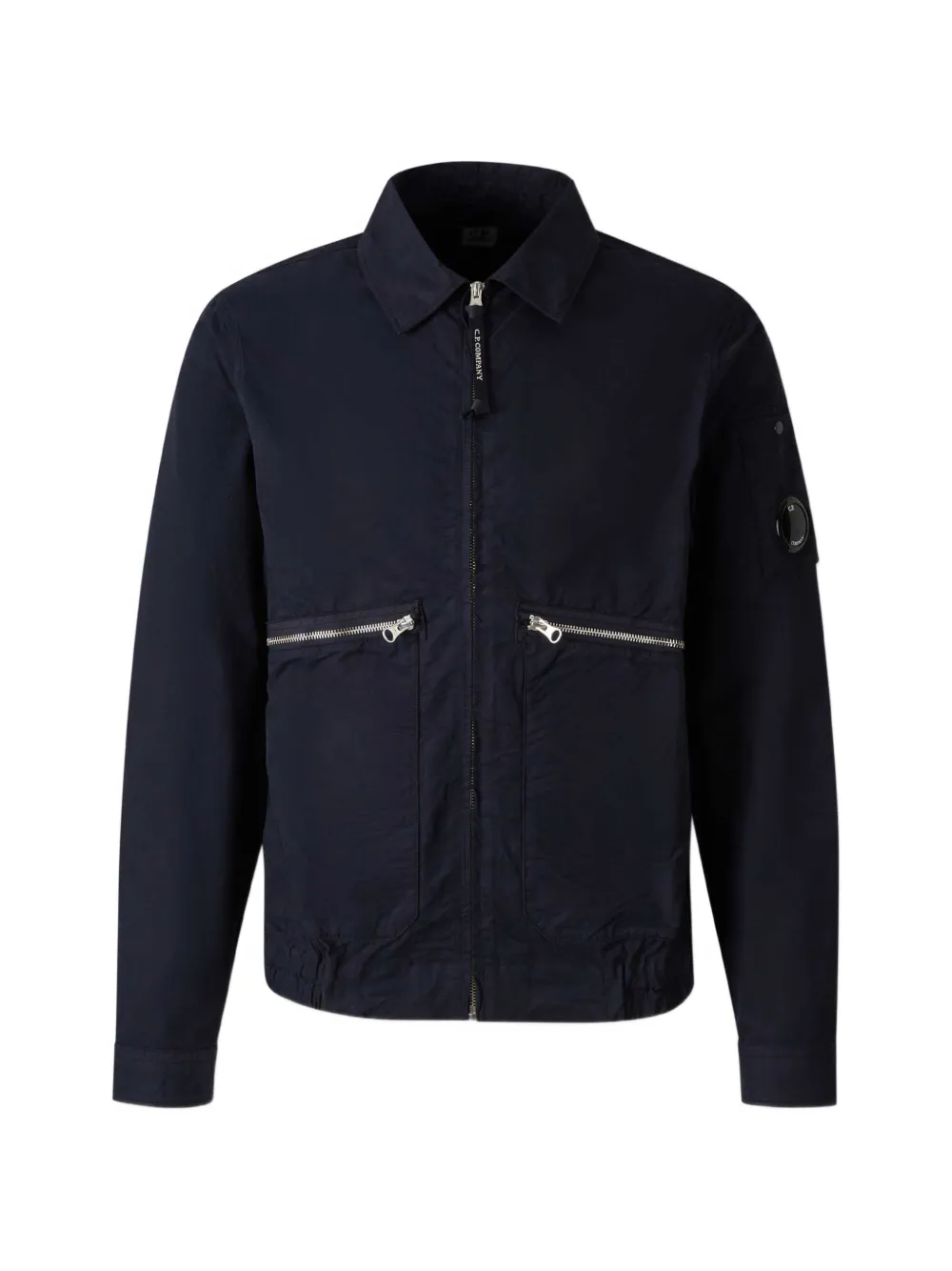 C.P. Company Lens-detail zip-up jacket - Nero