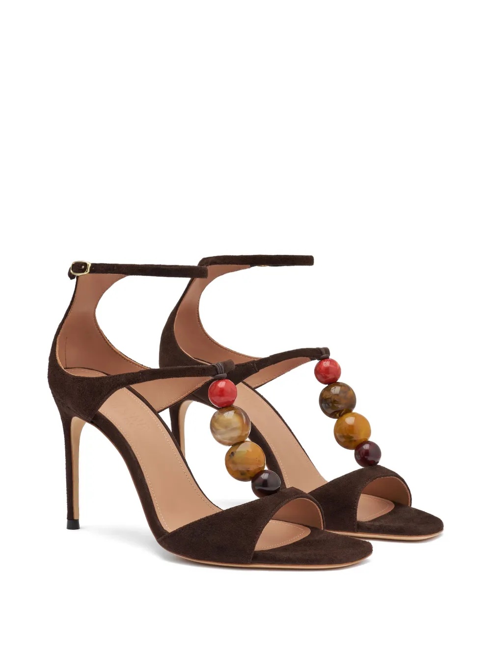 Malone Souliers Leia bead-embellished sandals Bruin