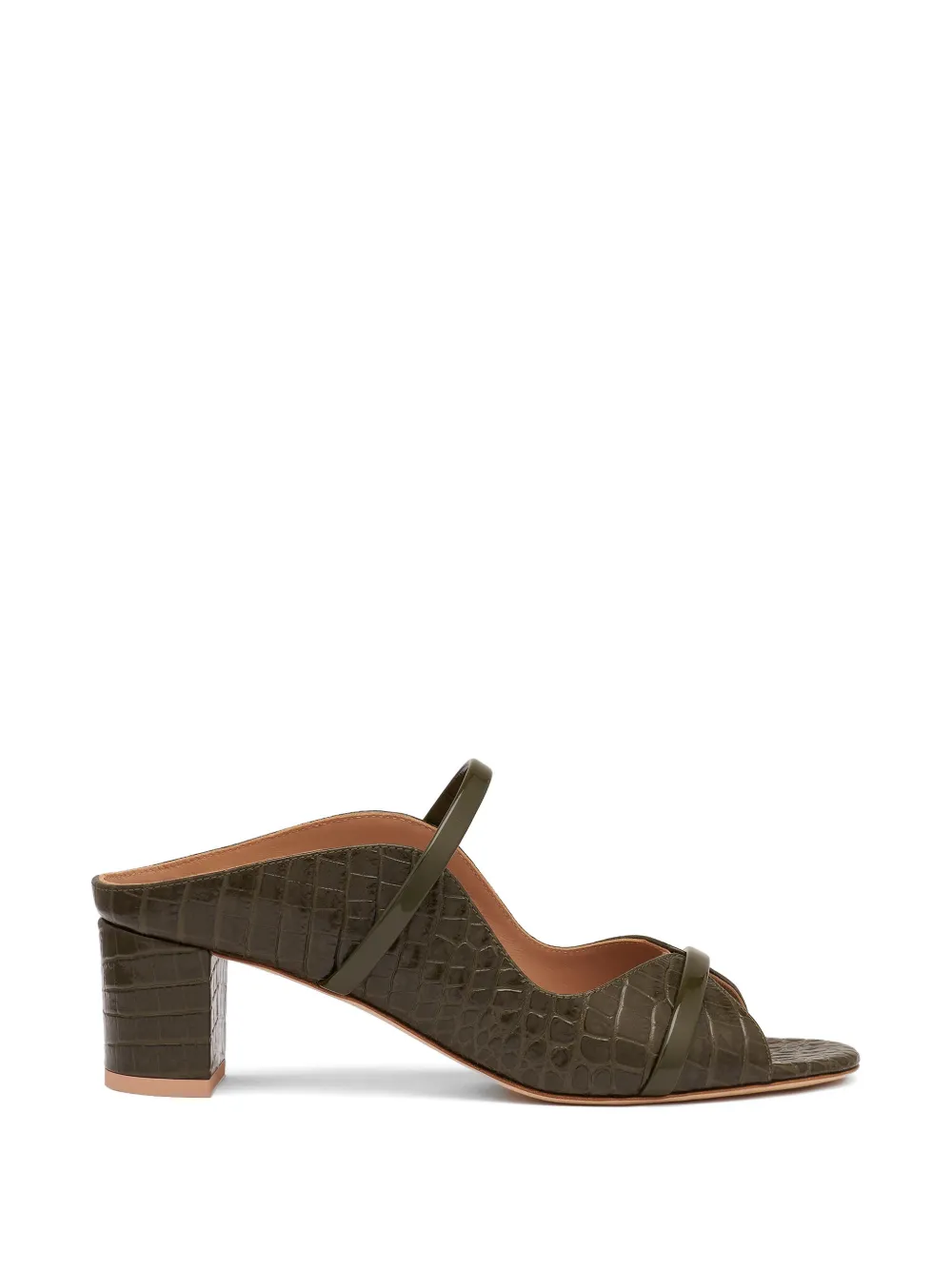 Malone Souliers Norah embossed leather sandals - Verde