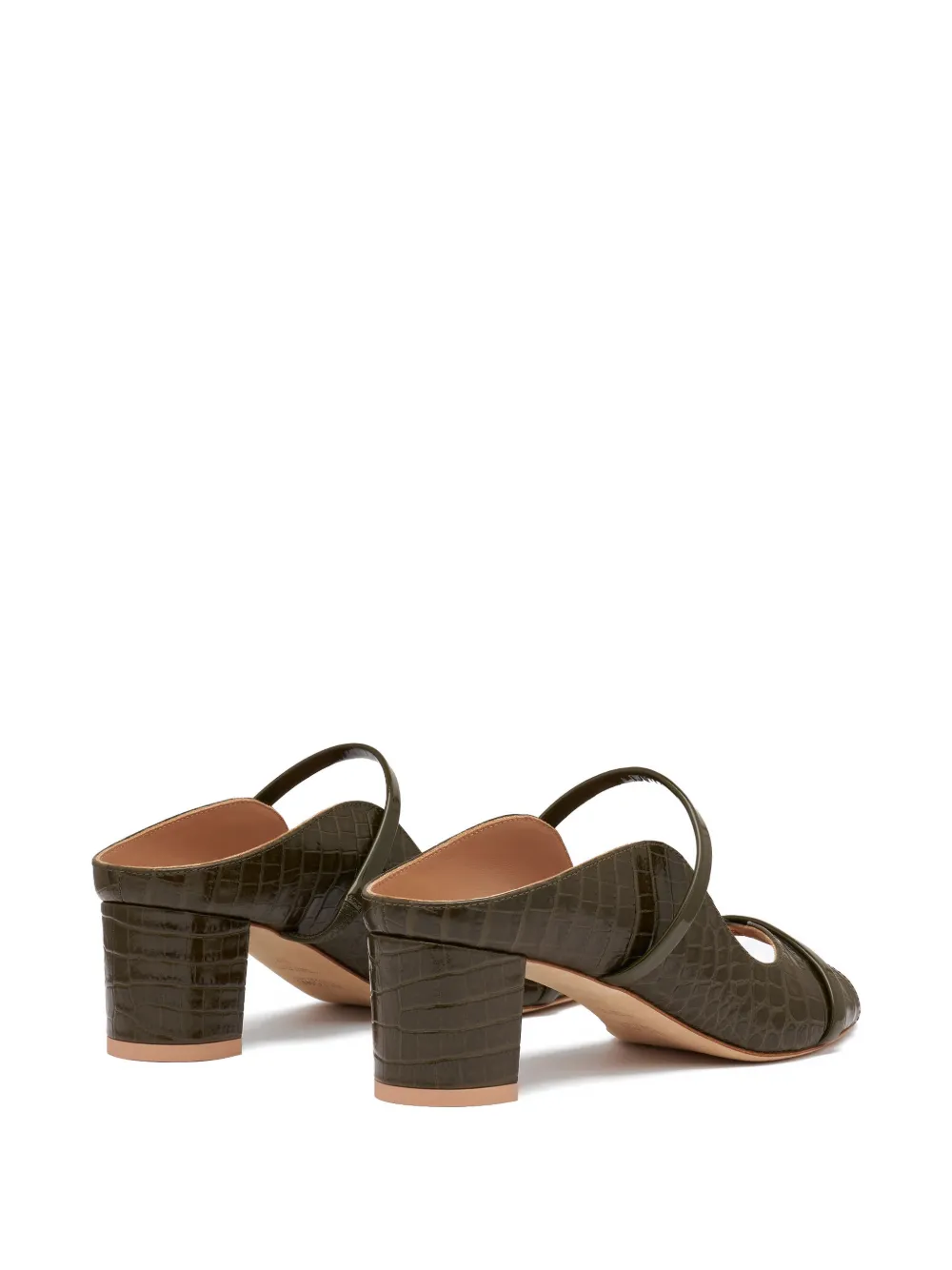 Malone Souliers Norah embossed leather sandals Groen