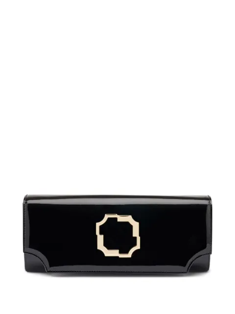 Malone Souliers Vivien patent-leather clutch bag