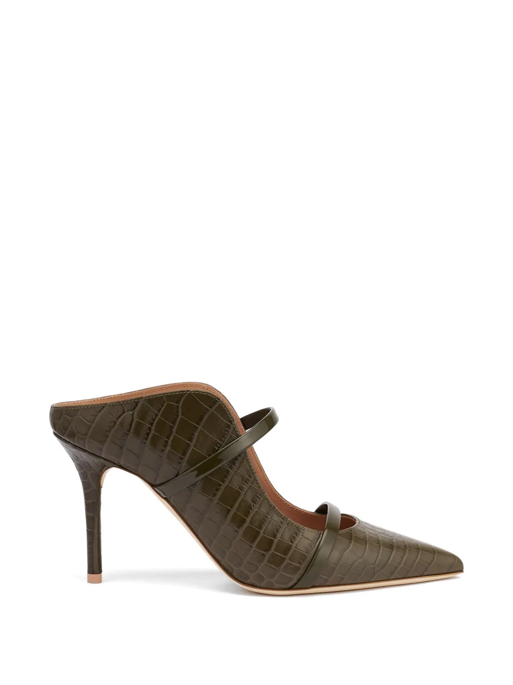 Malone Souliers Maureen croc-embossed leather mules Groen