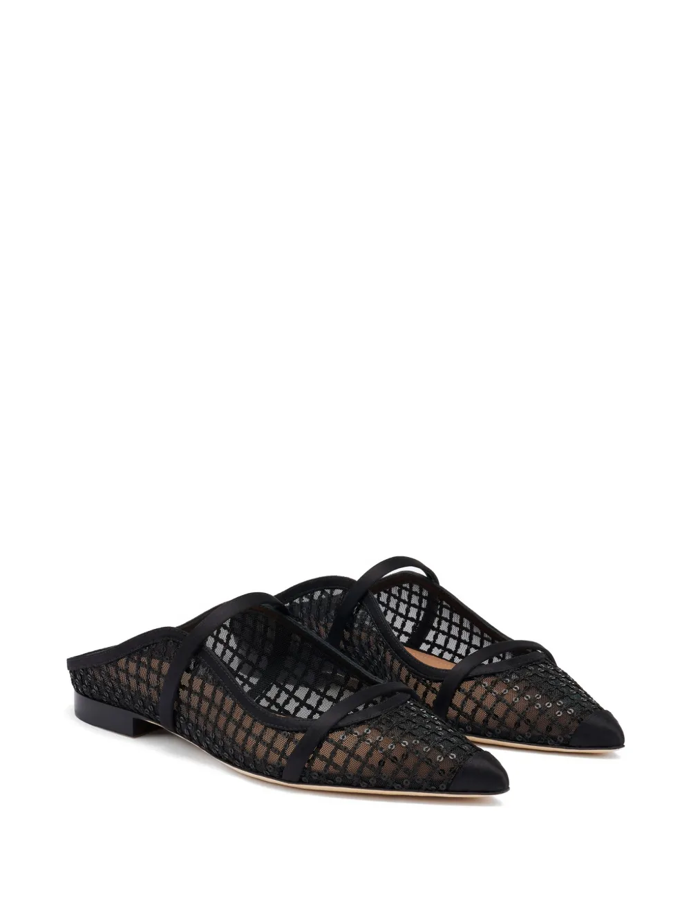 Malone Souliers Maureen muiltjes met pailletten Zwart