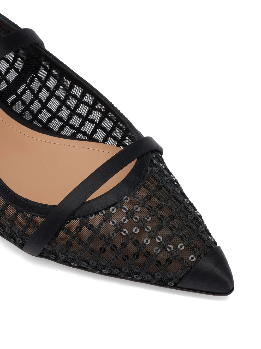 Malone Souliers Maureen muiltjes met pailletten Zwart