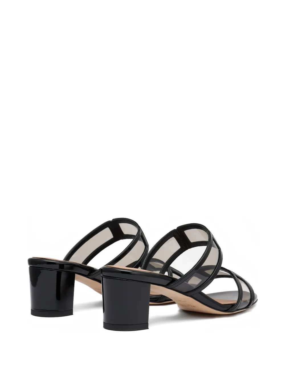 Malone Souliers Loulou patent sandals Zwart
