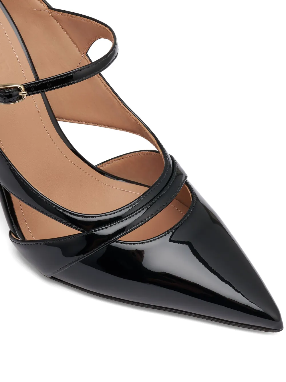 Malone Souliers Patty lakleren muiltjes Zwart