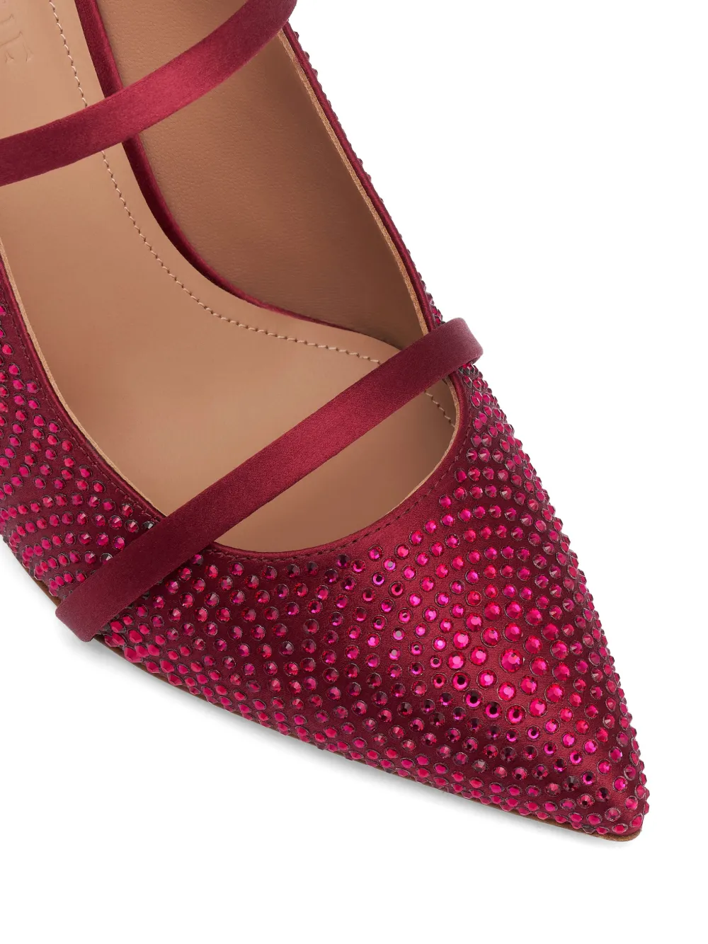 Malone Souliers Maureen crystal-embellished mules Rood