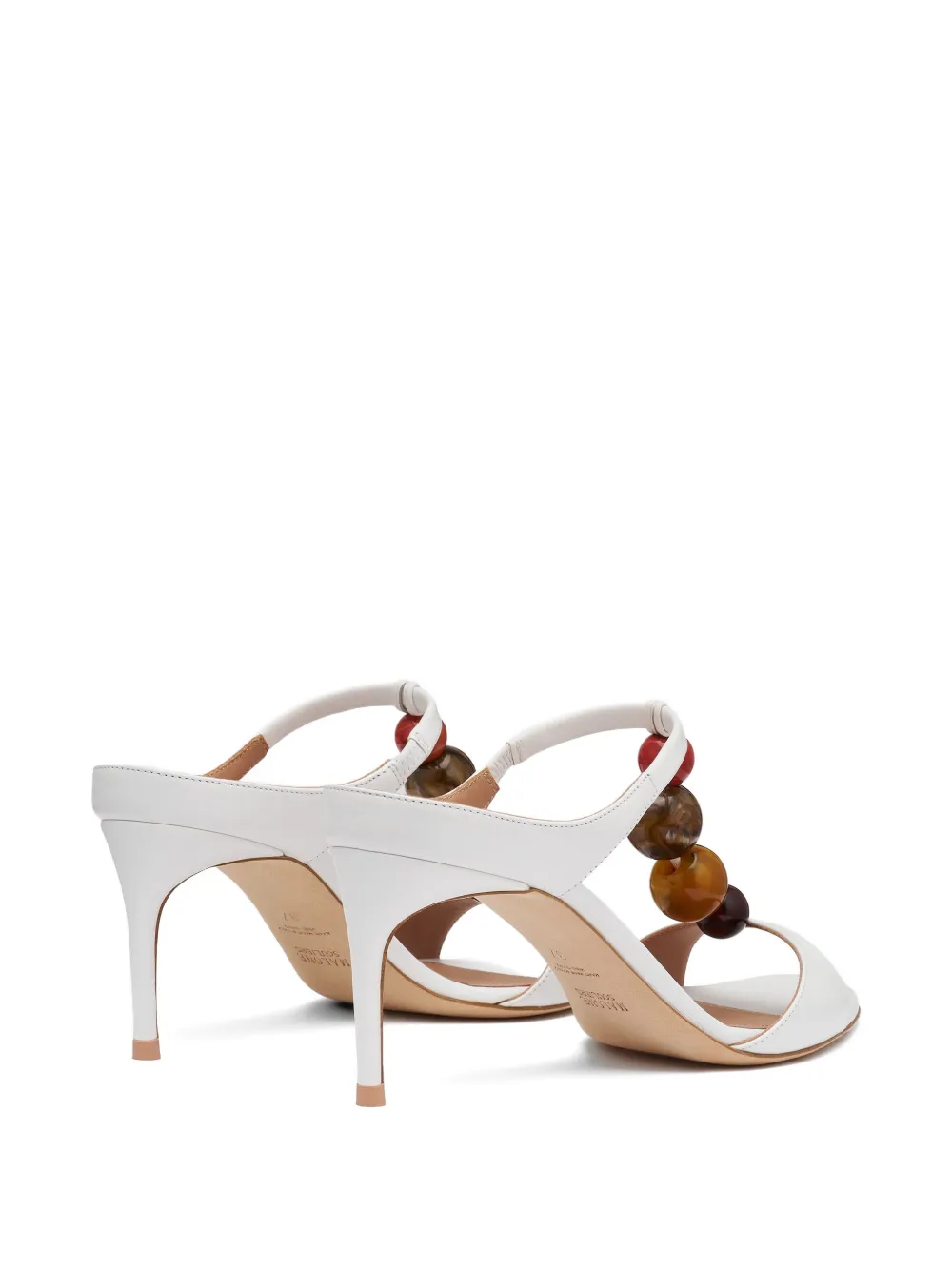 Malone Souliers Lena bead-embellished sandals Wit