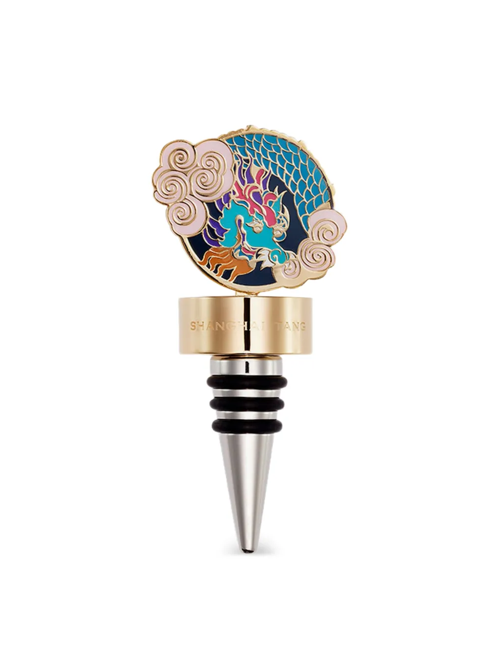 Shanghai Tang Tang Dragon wine stopper - Gold