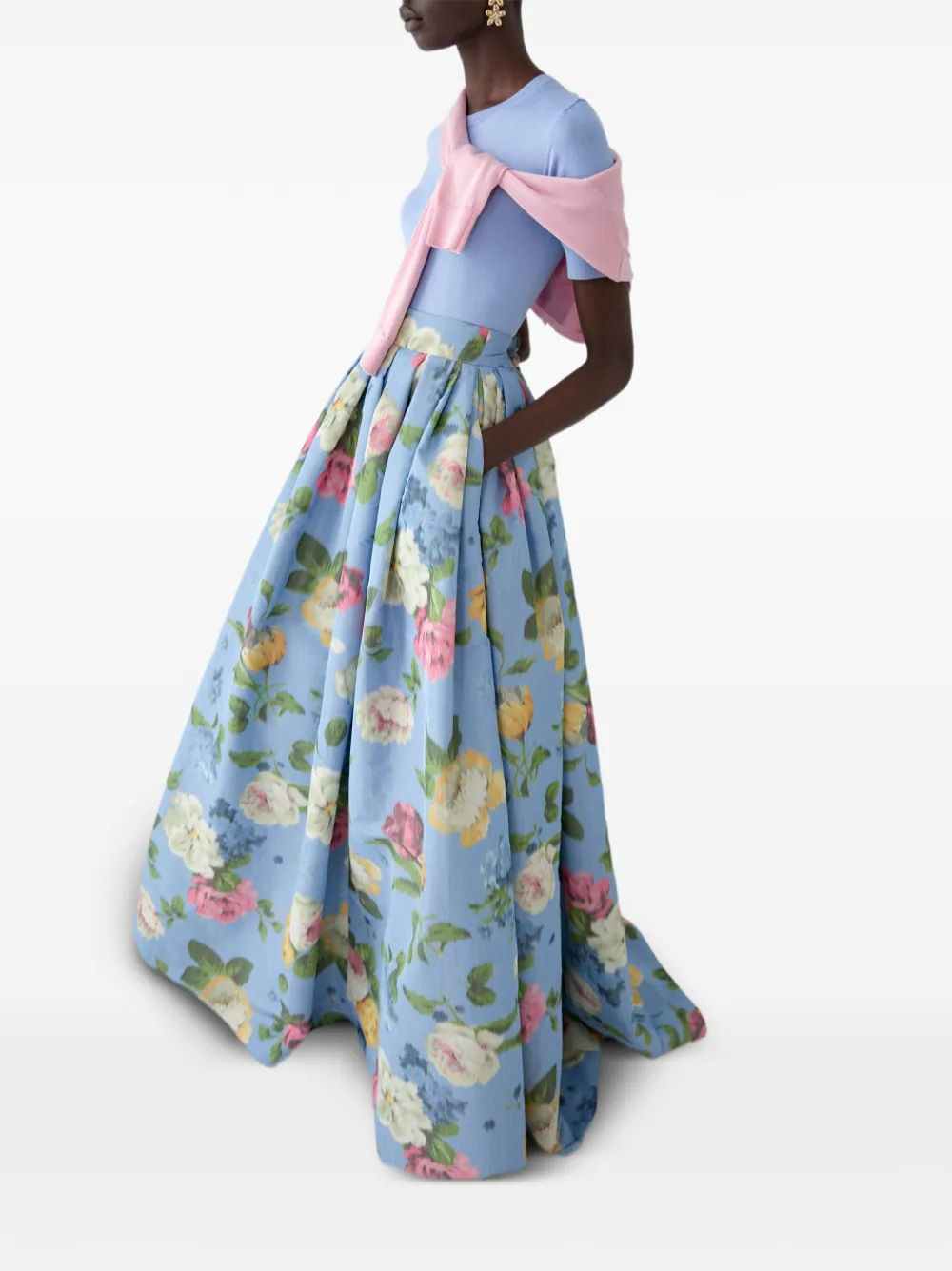 Carolina Herrera Top met ronde hals Blauw